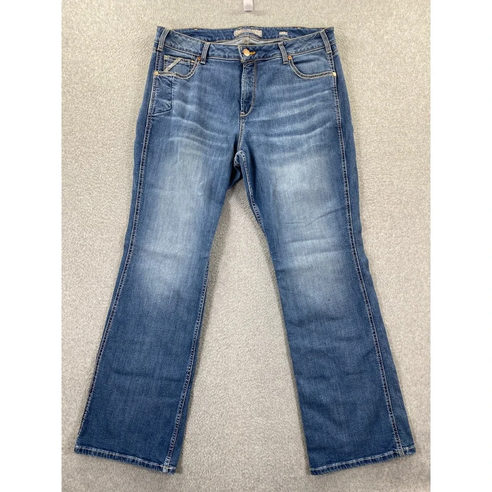 Ariat Rebar Perfect Rise Boot Cut Jeans Womens 34R (Fits 36x33) Utility Cowgirl